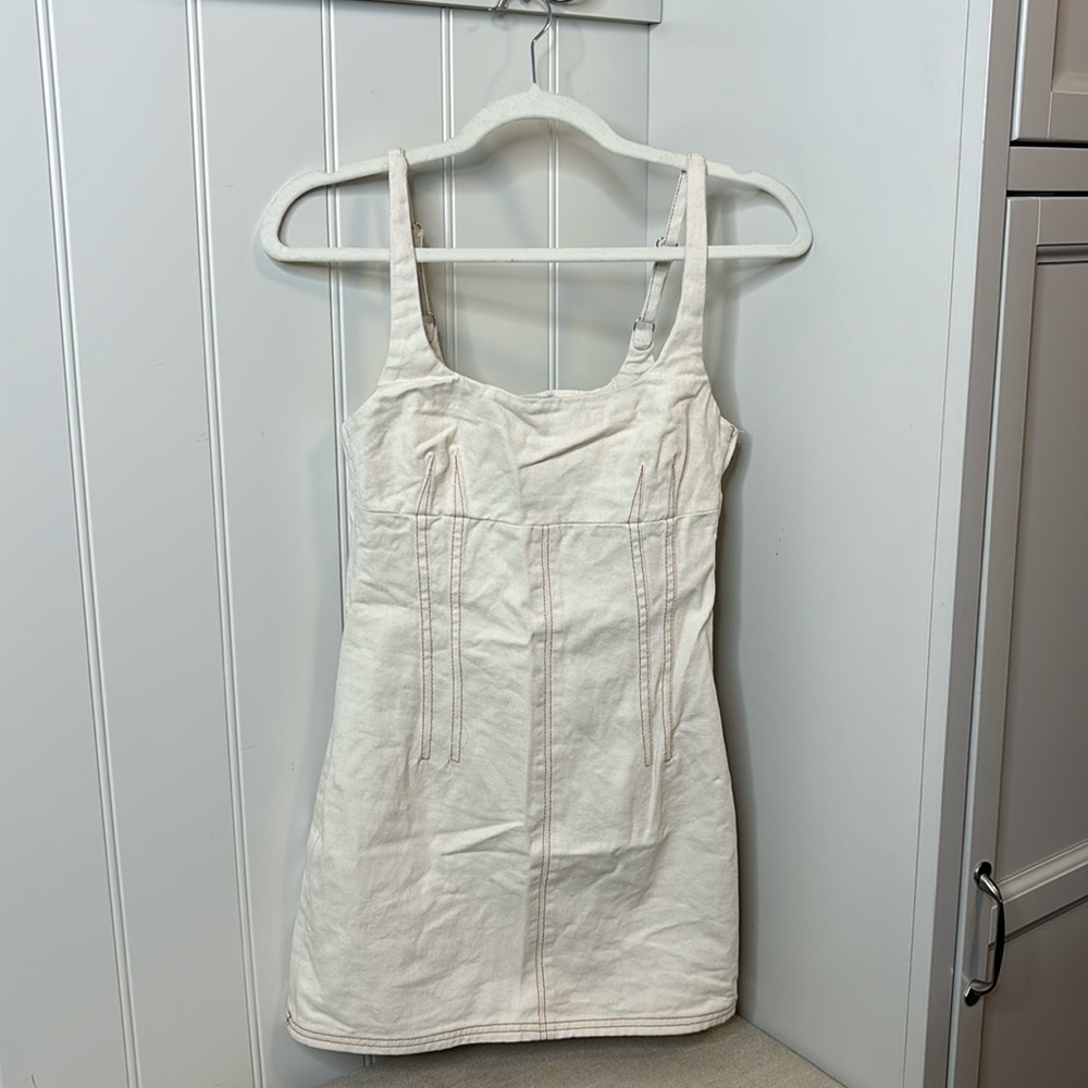 BDG ivory denim jumper, size XS